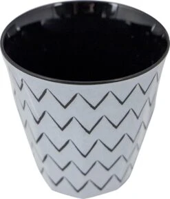 Bo-Camp Servies - Mix & Match - 16 Delig - Zwart/Wit -Outdoor Kampeeruitrusting Winkel 1027x1200 1