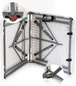 Toboli Klaptafel 120x60x74cm Campingtafel Wit; Bijzettafel, Inklapbare Tafel - Multistrobe -Outdoor Kampeeruitrusting Winkel 1063x1200