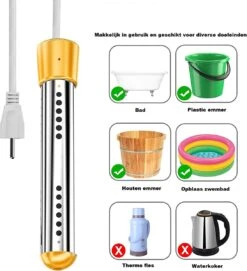 Dompelaar 2000W Incl. Thermometer & Staalspons - Reisdompelaar - Emmerdompelaar - Waterkoker - Camping - Kamperen - Outdoor -Outdoor Kampeeruitrusting Winkel 1095x1200 3