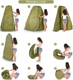 NordFalk Douchetent Pop-up 190 Cm - Camping Douche - Omkleedtent - Incl. Tentharingen En Draagtas - Groen -Outdoor Kampeeruitrusting Winkel 1098x1200 4