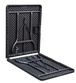 ERRO Vouwtafel - Wickerlook - 180x74cm - Zwart 2 ERRO Vouwtafel - Wickerlook - 180x74cm - Zwart -Outdoor Kampeeruitrusting Winkel 1102x1200 2