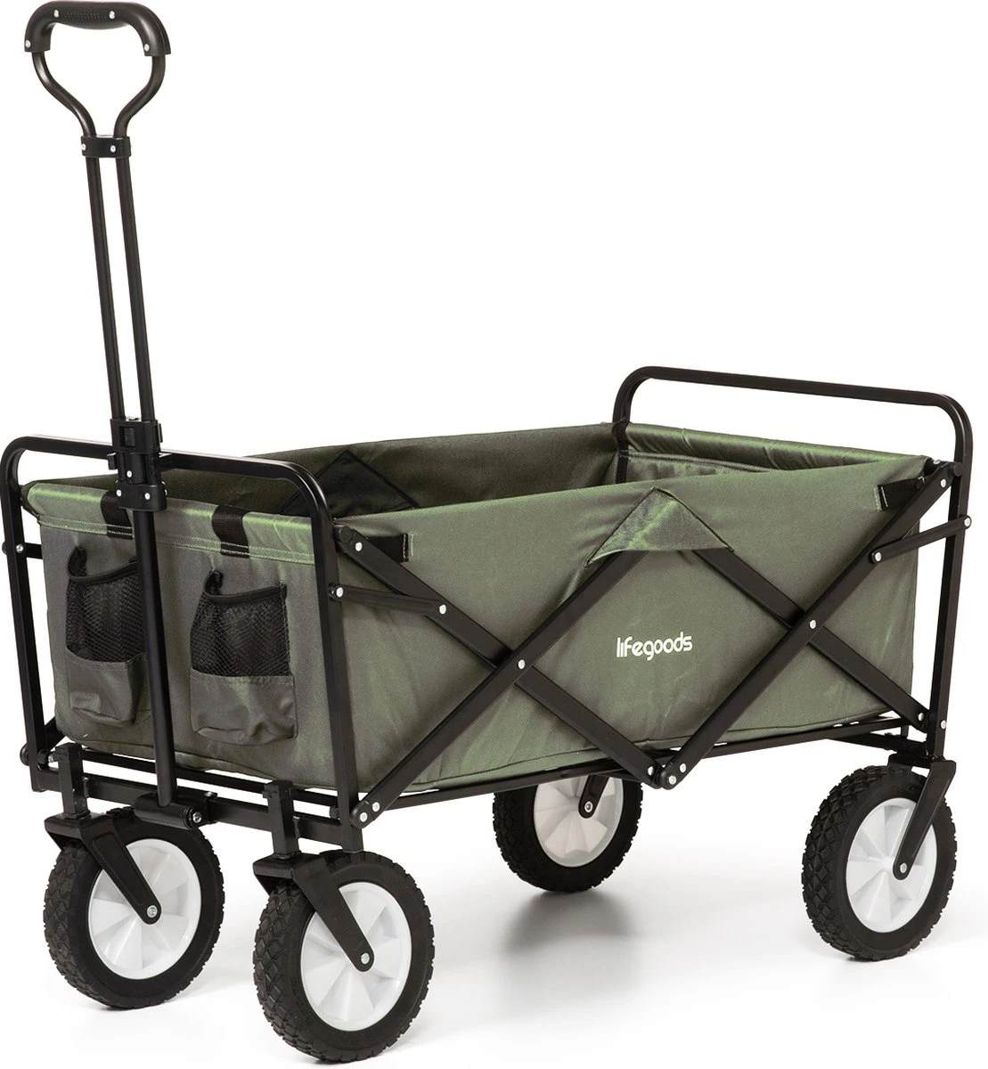 LifeGoods Bolderkar - Opvouwbaar - Draaibare wielen - 2 Standen - 70KG Draagkracht - Groen LifeGoods Bolderkar - Opvouwbaar - Draaibare Wielen - 2 Standen - 70KG Draagkracht - Groen -Outdoor Kampeeruitrusting Winkel 1109x1200 3