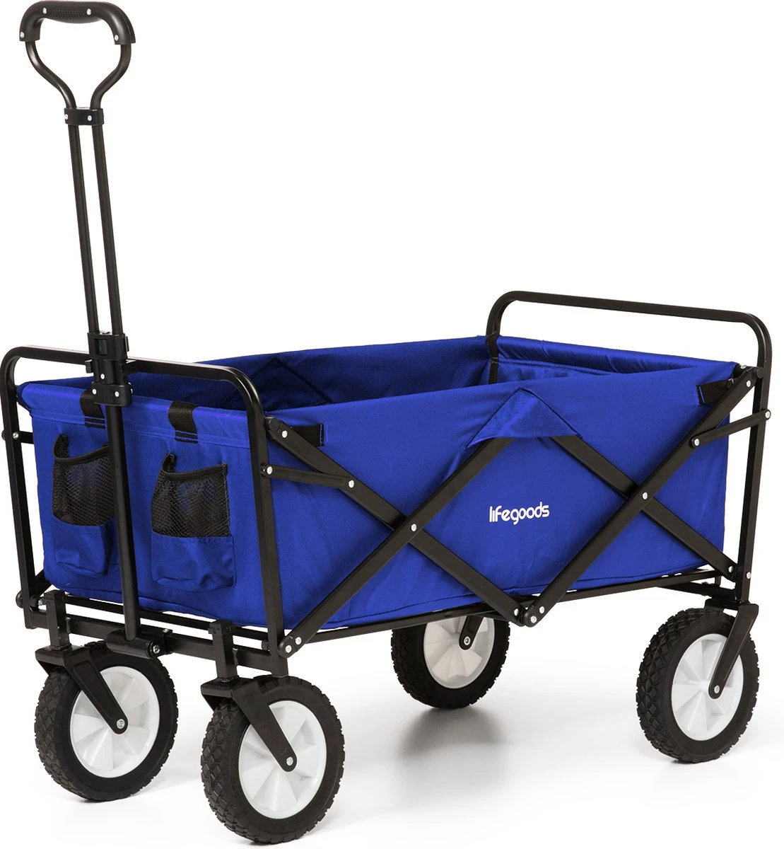 LifeGoods Bolderkar - Opvouwbaar - Draaibare wielen - 2 Standen - 70KG Draagkracht - Blauw LifeGoods Bolderkar - Opvouwbaar - Draaibare Wielen - 2 Standen - 70KG Draagkracht - Blauw -Outdoor Kampeeruitrusting Winkel 1109x1200 5