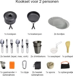 Hikr® Camping Pannenset - Complete 22-delige Kookset - Lichtgewicht - Kookgerei Servies - Outdoor - BPA-vrij - Keukengerei Set -Outdoor Kampeeruitrusting Winkel 1144x1200 5