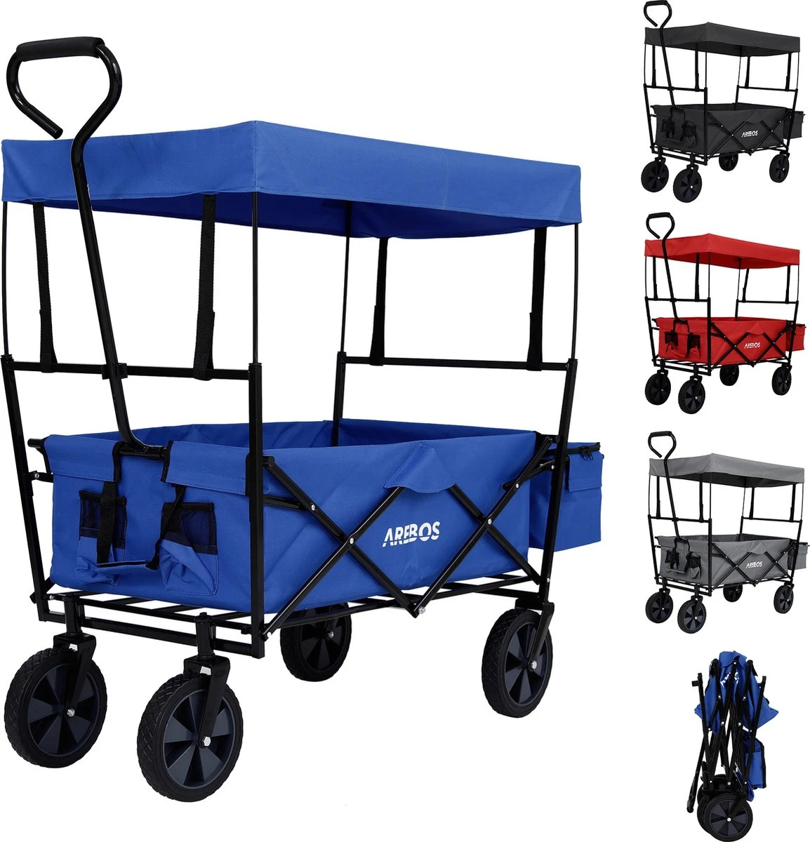 AREBOS Handwagen Vouwbare dak Handwagen Vouwbare Trolley Uitrustingswagen Blauw AREBOS Handwagen Vouwbare Dak Handwagen Vouwbare Trolley Uitrustingswagen Blauw -Outdoor Kampeeruitrusting Winkel 1154x1200 2