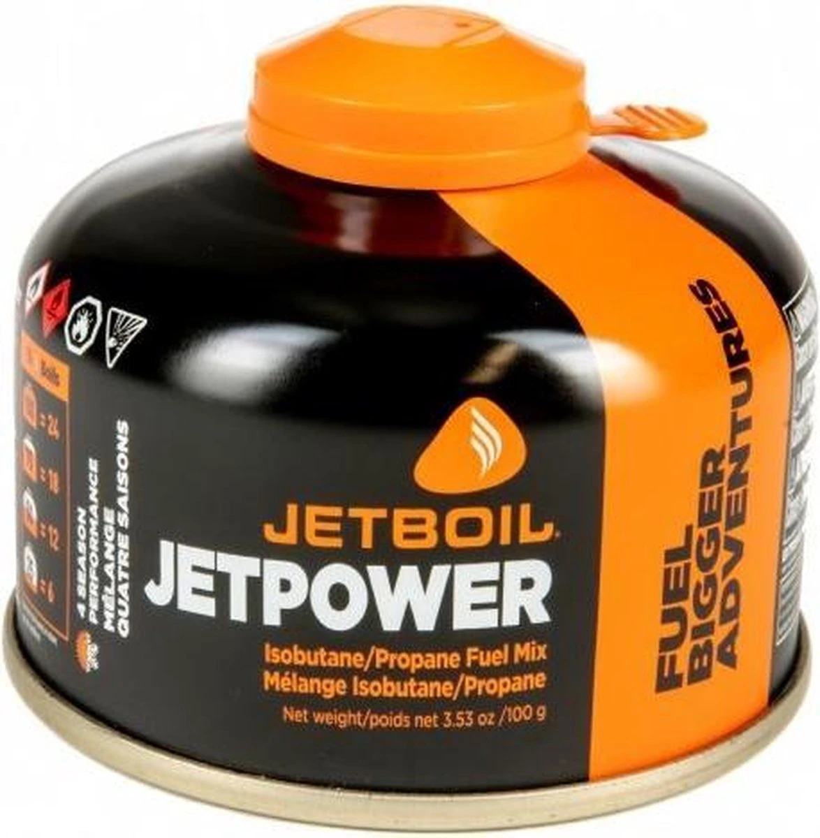 Jetboil Gasblik Jetpower Fuel 100 Gram Staal Zwart/oranje Jetboil Gasblik Jetpower Fuel 100 Gram Staal Zwart/oranje -Outdoor Kampeeruitrusting Winkel 1174x1200 3