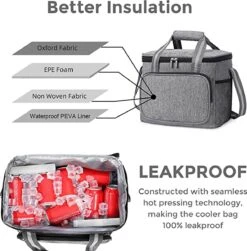 IBright Koeltas Opvouwbaar 15 Liter - 4 Laags Geïsoleerde Lunchtas - Waterdicht - Zwart 5 IBright Koeltas Opvouwbaar 15 Liter - 4 Laags Geïsoleerde Lunchtas - Waterdicht - Zwart -Outdoor Kampeeruitrusting Winkel 1182x1200 1