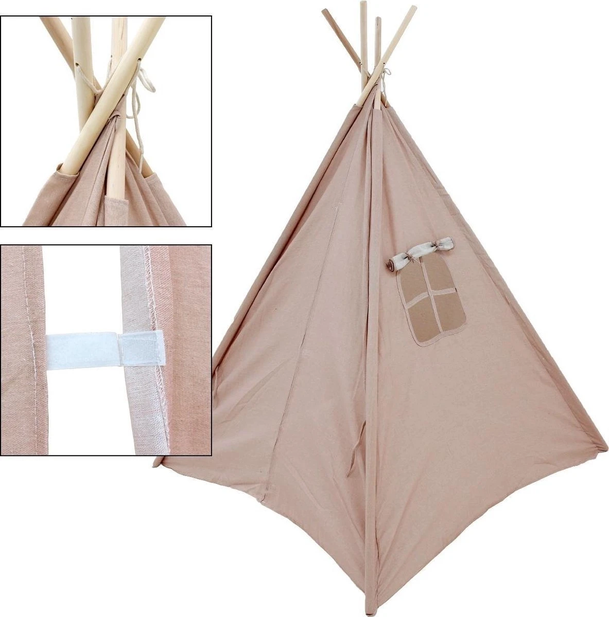 KidCollection Premium Tipitent - 103x103x160cm - Roze KidCollection Premium Tipitent - 103x103x160cm - Roze -Outdoor Kampeeruitrusting Winkel 1183x1200 7