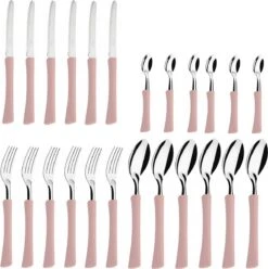 Di Solle Inova D - 6 Persoons Bestekset - Handige Opbergbak Met Raspdeksel - 26 Delig - Baby Pink -Outdoor Kampeeruitrusting Winkel 1193x1200 9