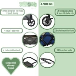 FableKids LEO X4Lite Opvouwbare Handkar Met Dak Onyx Zwart -Outdoor Kampeeruitrusting Winkel 1195x1200 3