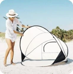 Deryan Luxe Pop Up Strandtent XXL - Anti-UV 50+ - Cream -Outdoor Kampeeruitrusting Winkel 1196x1200 13