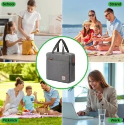 Brisby 4 Laags Geïsoleerde Koeltas - Lunchtas 7 Liter - Donkergrijs -Outdoor Kampeeruitrusting Winkel 1197x1200 36