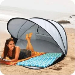 Deryan Luxe Pop Up Strandtent XXL - Anti-UV 50+ - Zilver -Outdoor Kampeeruitrusting Winkel 1198x1200 21
