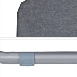 Relaxdays Strandstoel Opvouwbaar - Set Van 2 - Lage Campingstoel - Kampeerstoel Leuning - Grijs -Outdoor Kampeeruitrusting Winkel 1198x1200 3