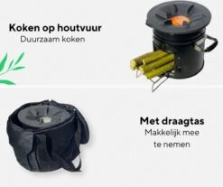 Thuiser Rocket Stove - Kooktoestel Op Houtvuur - Camping Gadget - Buiten Koken Op Vuur - Kookkachel Voor Buiten - Buiten Koken Op Vuur Toestellen - Kampeer Gadgets - Gadgets Mannen - Kampeer Kooktoestel - Kookkachel Op Hout - Met Draagtas -Outdoor Kampeeruitrusting Winkel 1200x1006 4