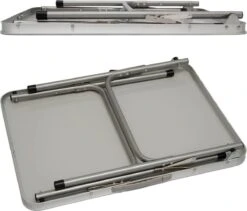 Alu Campingtafel 70x55cm - Inklapbbar Kampeertafel - Picknicktafel Licht Vouwtafel Klaptafel Grijs -Outdoor Kampeeruitrusting Winkel 1200x1024