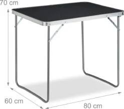 Relaxdays Campingtafel Inklapbaar - Aluminium Klaptafel - Vouwtafel Camping - Koffermodel -Outdoor Kampeeruitrusting Winkel 1200x1057