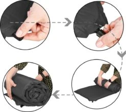 Springos Slaapmat | Zelfopblazend | 180 Cm | Inclusief Hoes | Zwart -Outdoor Kampeeruitrusting Winkel 1200x1072 3