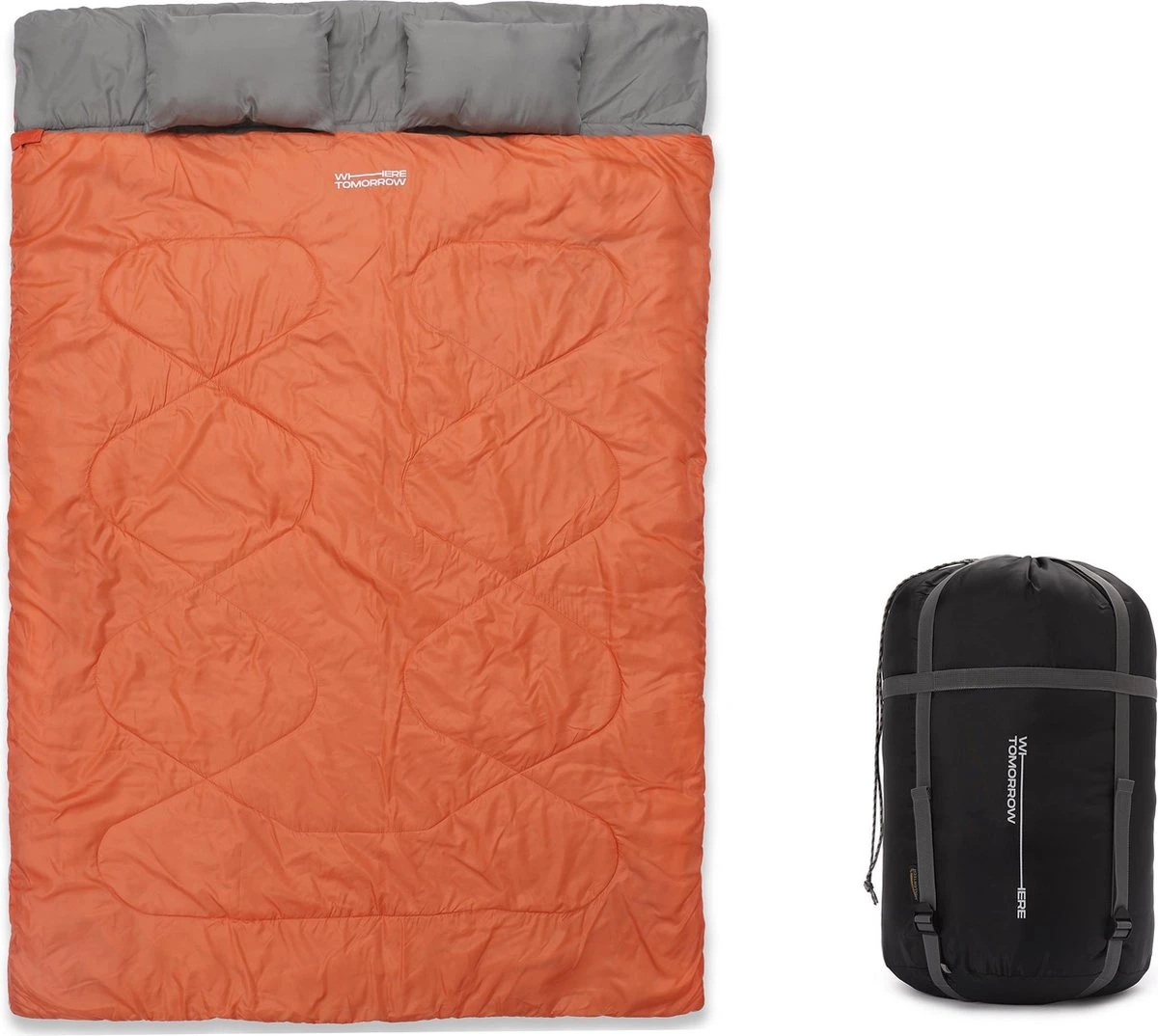 Where Tomorrow double slaapzak 220 x 150 cm diverse kleuren - oranje Where Tomorrow Double Slaapzak 220 X 150 Cm Diverse Kleuren - Oranje -Outdoor Kampeeruitrusting Winkel 1200x1074 2