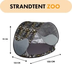 Deryan Luxe Pop Up Strandtent - Anti-UV 50+ - Zoo -Outdoor Kampeeruitrusting Winkel 1200x1076 5