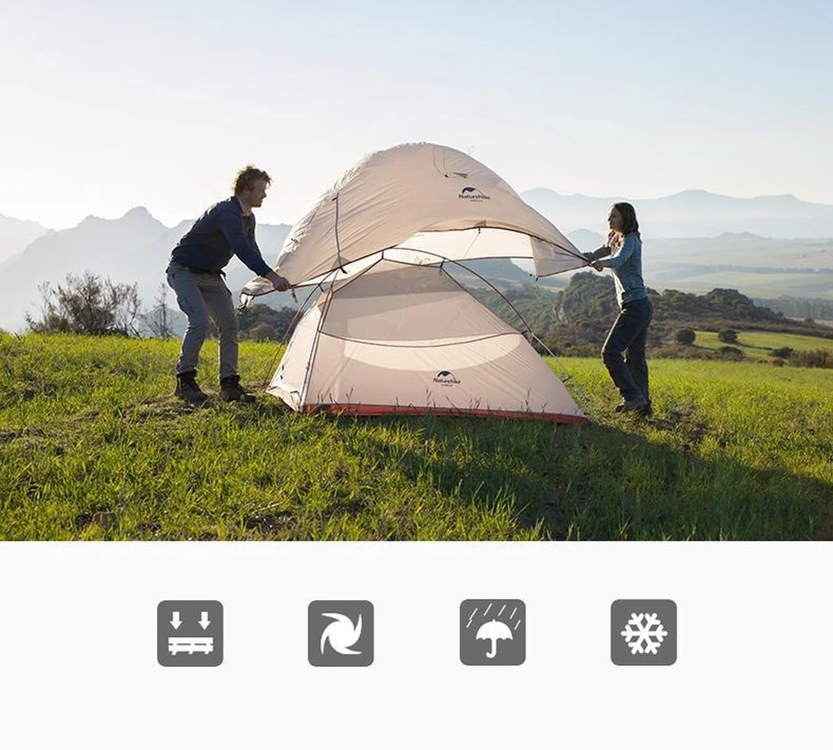 Cloud Up 1 Upgraded - Naturehike® - 1 persoons tent - Lichtgewicht tent - Incl. grondzeil - 210T 3000mm - Outdoor - Waterdicht - Hiking & Wandelen Cloud Up 1 Upgraded - Naturehike® - 1 Persoons Tent - Lichtgewicht Tent - Incl. Grondzeil - 210T 3000mm - Outdoor - Waterdicht - Hiking & Wandelen -Outdoor Kampeeruitrusting Winkel 1200x1080 1
