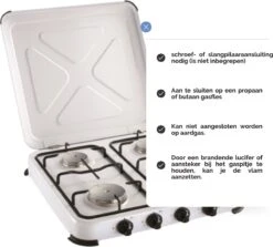 Kemper Gas Kooktoestel - Campingkooktoestel - Set Met 4 Branders - Gas - 4650W 2 Kemper Gas Kooktoestel - Campingkooktoestel - Set Met 4 Branders - Gas - 4650W -Outdoor Kampeeruitrusting Winkel 1200x1084 3
