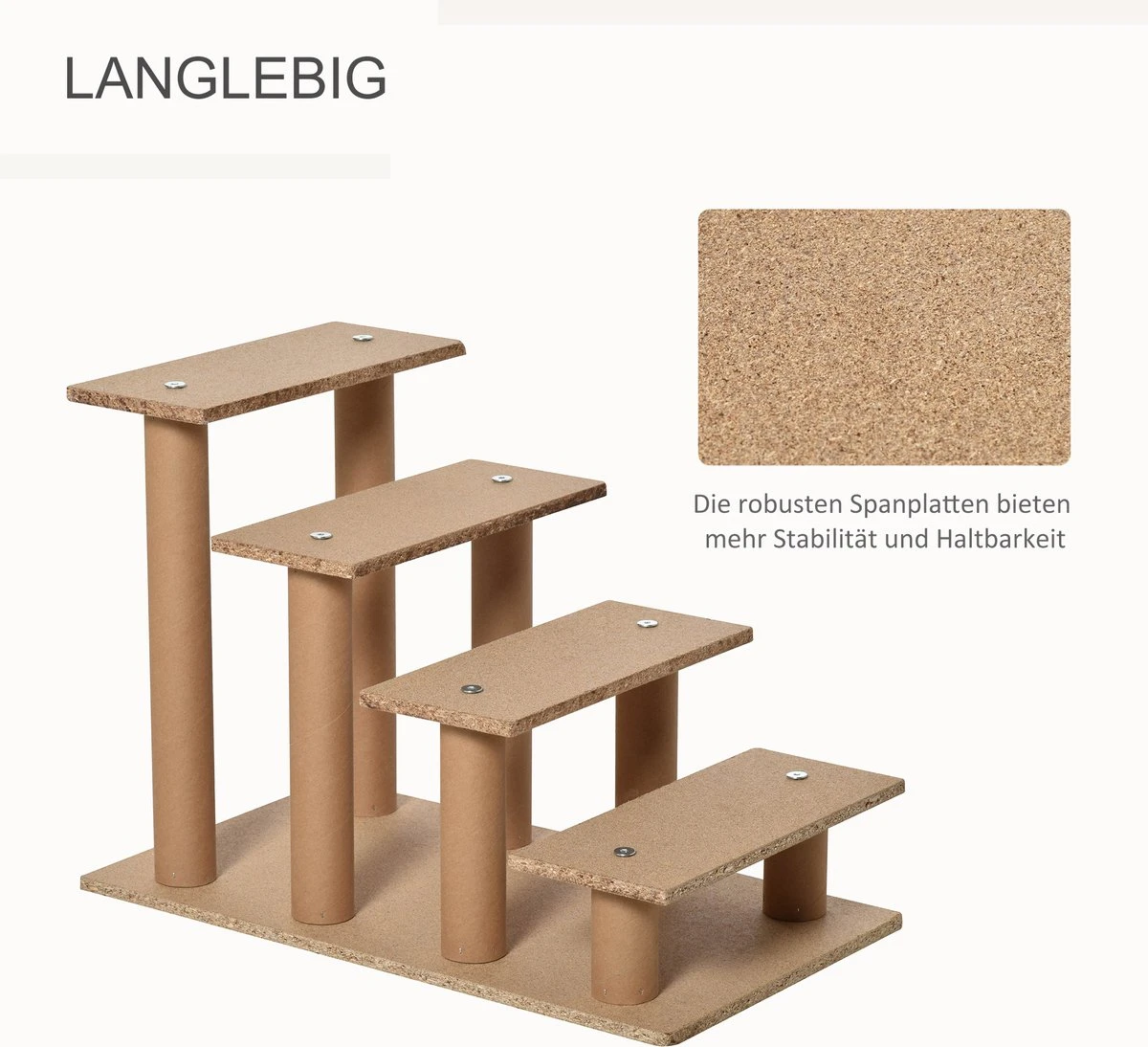 PawHut Huisdierentrap hondentrap met 4 treden kattentrap met afneembare pluchen hoes D06-091 PawHut Huisdierentrap Hondentrap Met 4 Treden Kattentrap Met Afneembare Pluchen Hoes D06-091 -Outdoor Kampeeruitrusting Winkel 1200x1094 11