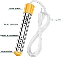 Dompelaar 2000W Incl. Thermometer & Staalspons - Reisdompelaar - Emmerdompelaar - Waterkoker - Camping - Kamperen - Outdoor -Outdoor Kampeeruitrusting Winkel 1200x1100 5