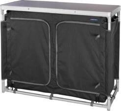 Campart Campingkeuken KI-0734 - Campingkast Groot - 4 Verstelbare Poten - Opvouwbaar En Lichtgewicht - Inclusief Opbergtas - Grijs -Outdoor Kampeeruitrusting Winkel 1200x1105 1