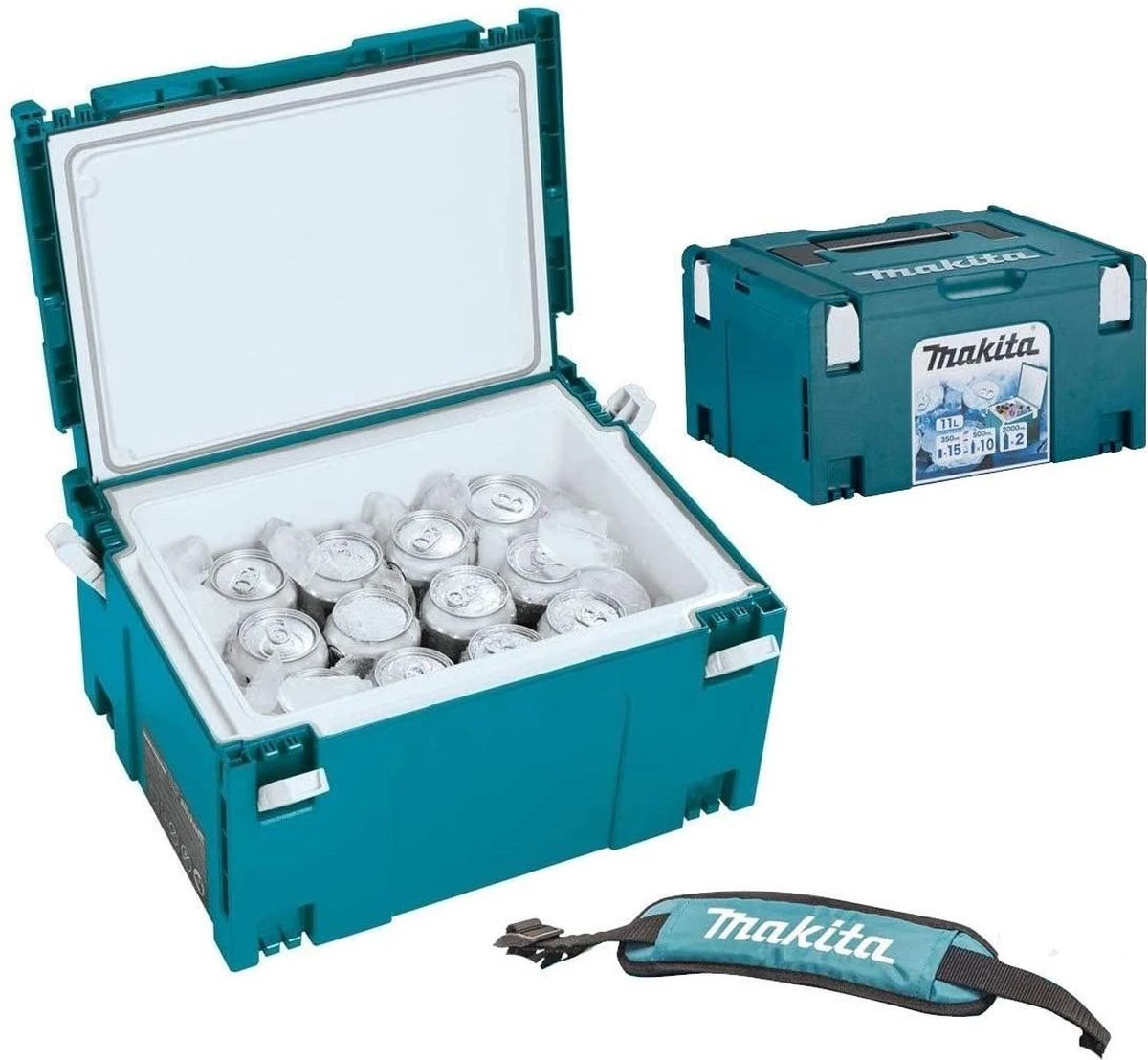 Makita 198254-2 CoolMbox 3 Koelbox - 11 liter Makita 198254-2 CoolMbox 3 Koelbox - 11 Liter -Outdoor Kampeeruitrusting Winkel 1200x1108 2