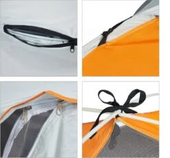 Relaxdays Strandtent Pop-up - Omkleedtent - 145x180 Cm - 2-3 Personen - Beachtent -compact - Oranje -Outdoor Kampeeruitrusting Winkel 1200x1113 10
