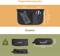 Skandika Campingstoel Compact – Campingstoelen - Campingstoel Tot 150 Kg Belastbaar - Kampeerstoel, Visstoel, Kleine Pakmaat, Opvouwbaar, Stabiel, Licht, Comfortabel Gepolsterd – Draagtas Meegeleverd - Vouwstoel – Zwart -Outdoor Kampeeruitrusting Winkel 1200x1120 2