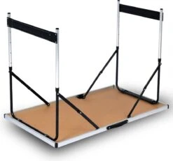 Kamyra® Campingtafel Inklapbaar - Kampeertafel, Partytafel - Opvouwbaar, Lichtgewicht & In Hoogte Verstelbaar - Aluminium/Hout -Outdoor Kampeeruitrusting Winkel 1200x1121 2