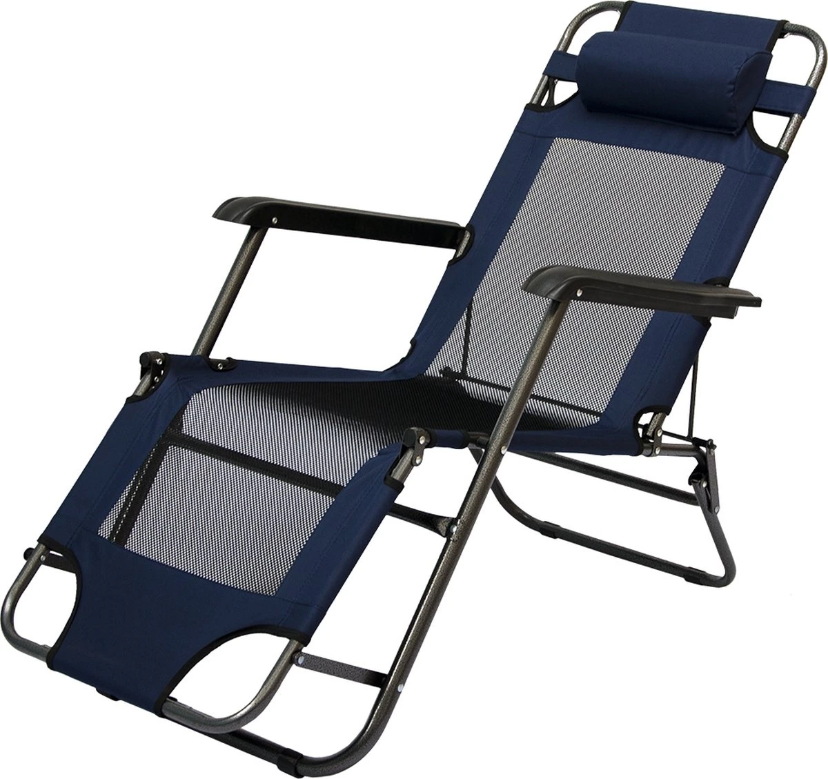 Ligstoel 155x60cm - opvouwbaar Campingstoel Ligbed Strandstoel Tuinstoel vouwligstoel Blauw Ligstoel 155x60cm - Opvouwbaar Campingstoel Ligbed Strandstoel Tuinstoel Vouwligstoel Blauw -Outdoor Kampeeruitrusting Winkel