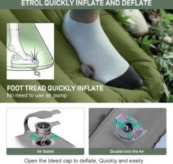 ETROL Camping Slaapmat-2-in-1 Zelfopblazende Kampeermat Met Kussen (78"x 28"), Lichtgewicht, Dik 4"compact Kussen, Geschikt Voor Zelfrijdende Reizen, Lekvrije, Waterdichte Tent -Outdoor Kampeeruitrusting Winkel 1200x1135 5