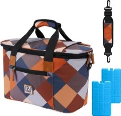 Brisby 4 Laags Geïsoleerde Koeltas - Boodschappentas 21 Liter - Block