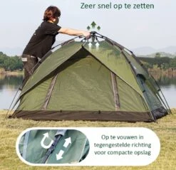 Sens Design Pop Up Tent - Tent - 2-3 Personen -Outdoor Kampeeruitrusting Winkel 1200x1161 2