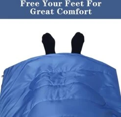 HikeMeister ® Mummy Slaapzak Kamperen Blauw Ca. 220 X 75 Cm Met Draagtas -Outdoor Kampeeruitrusting Winkel 1200x1162 3