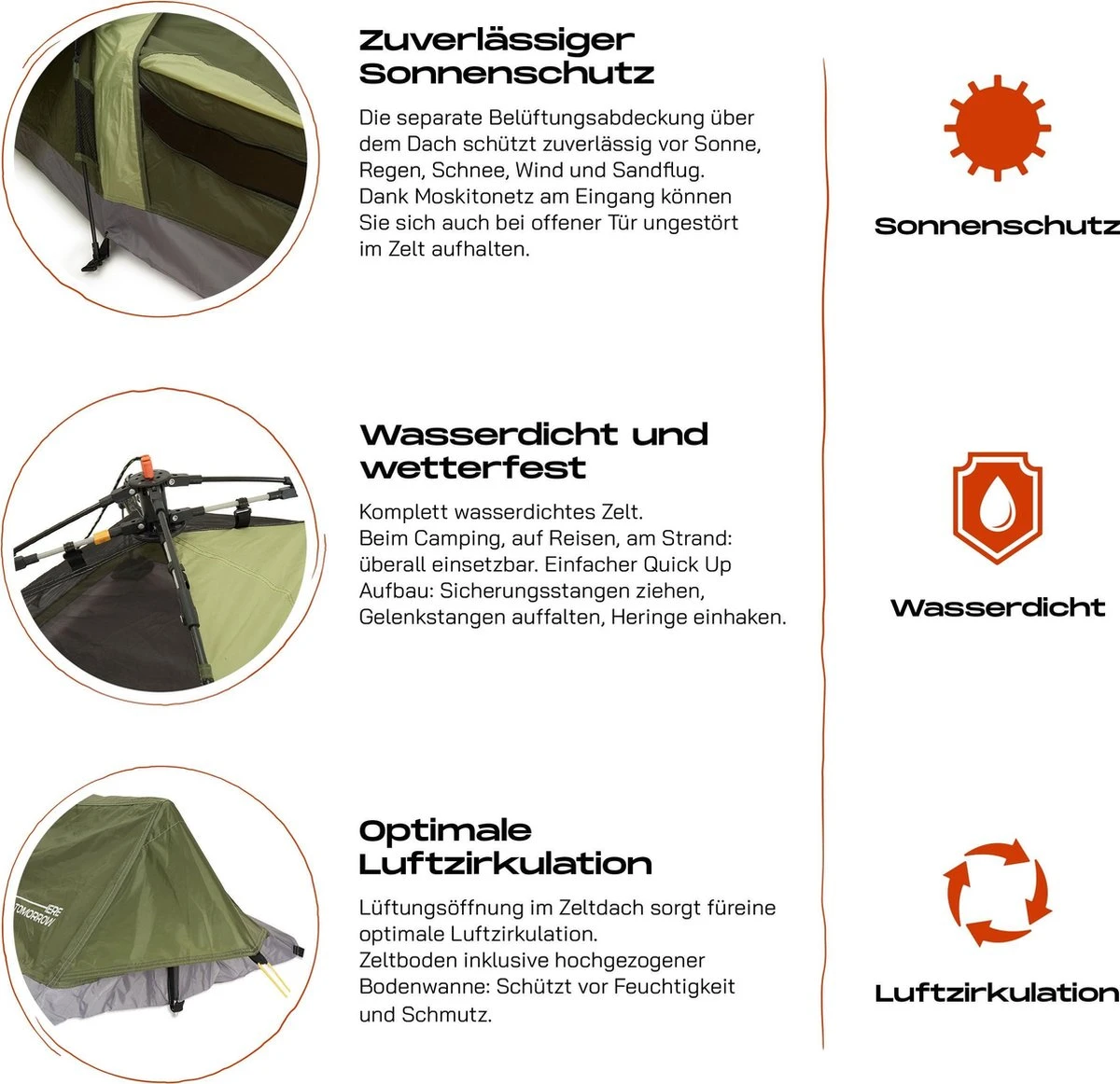 Where Tomorrow Solo Tent 220X80X50 Cm - Groen - 1 Persoons Where Tomorrow Solo Tent 220X80X50 Cm - Groen - 1 Persoons -Outdoor Kampeeruitrusting Winkel 1200x1162 8