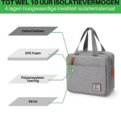 Brisby 4 Laags Geïsoleerde Koeltas - Lunchtas 4 Liter - Lichtgrijs 6 Brisby 4 Laags Geïsoleerde Koeltas - Lunchtas 4 Liter - Lichtgrijs -Outdoor Kampeeruitrusting Winkel 1200x1170 3