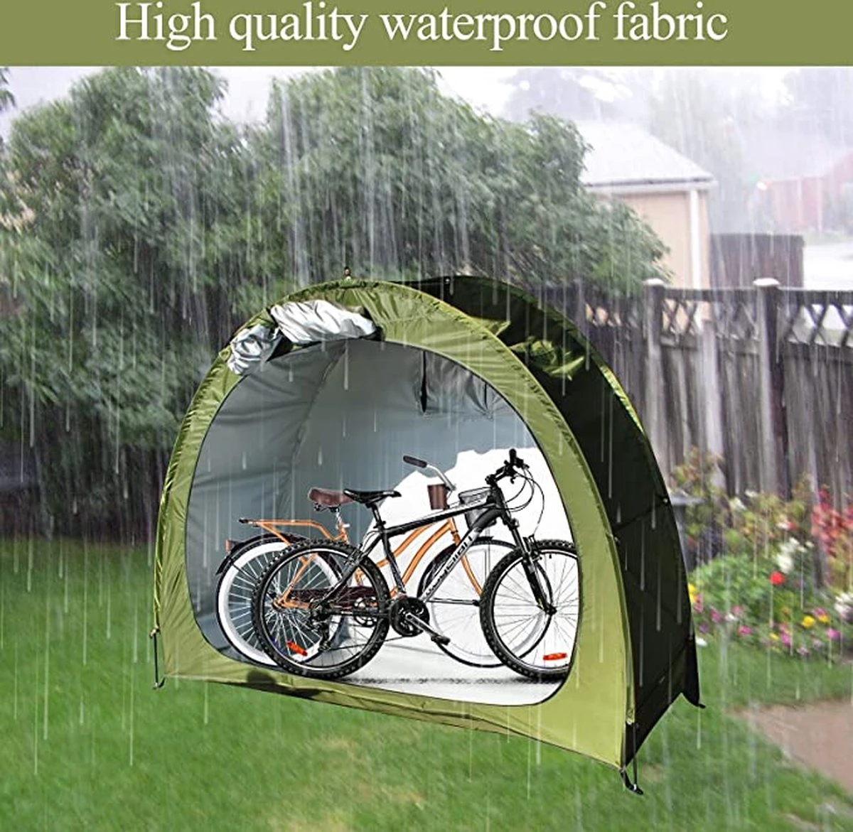 Fietstent, Beschermhoes fietsenschuur, tent voor camping in de open lucht-groen 200*80*165CM Merkloos Fietstent, Beschermhoes Fietsenschuur, Tent Voor Camping In De Open Lucht-groen 200*80*165CM -Outdoor Kampeeruitrusting Winkel 1200x1171 8