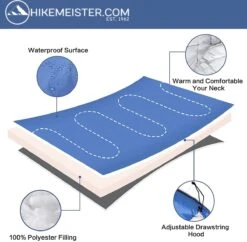 HikeMeister ® Mummy Slaapzak Kamperen Blauw Ca. 220 X 75 Cm Met Draagtas -Outdoor Kampeeruitrusting Winkel 1200x1177 2