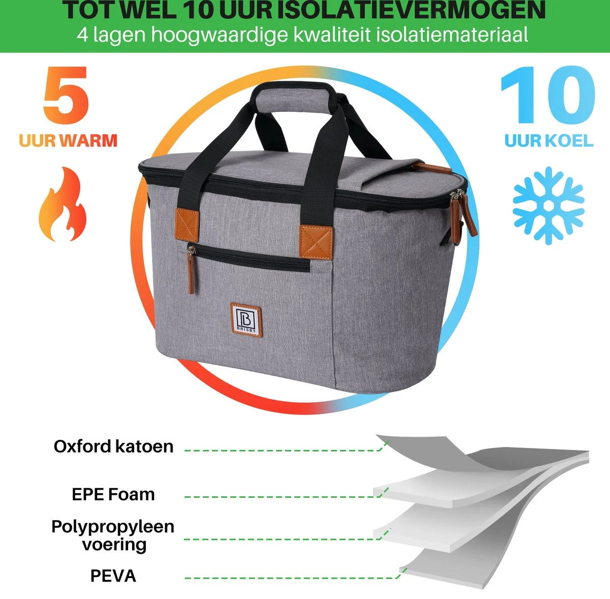 Brisby 4 Laags Geïsoleerde Koeltas - Boodschappentas 21 Liter - Grijs Brisby 4 Laags Geïsoleerde Koeltas - Boodschappentas 21 Liter - Grijs -Outdoor Kampeeruitrusting Winkel 1200x1178 1