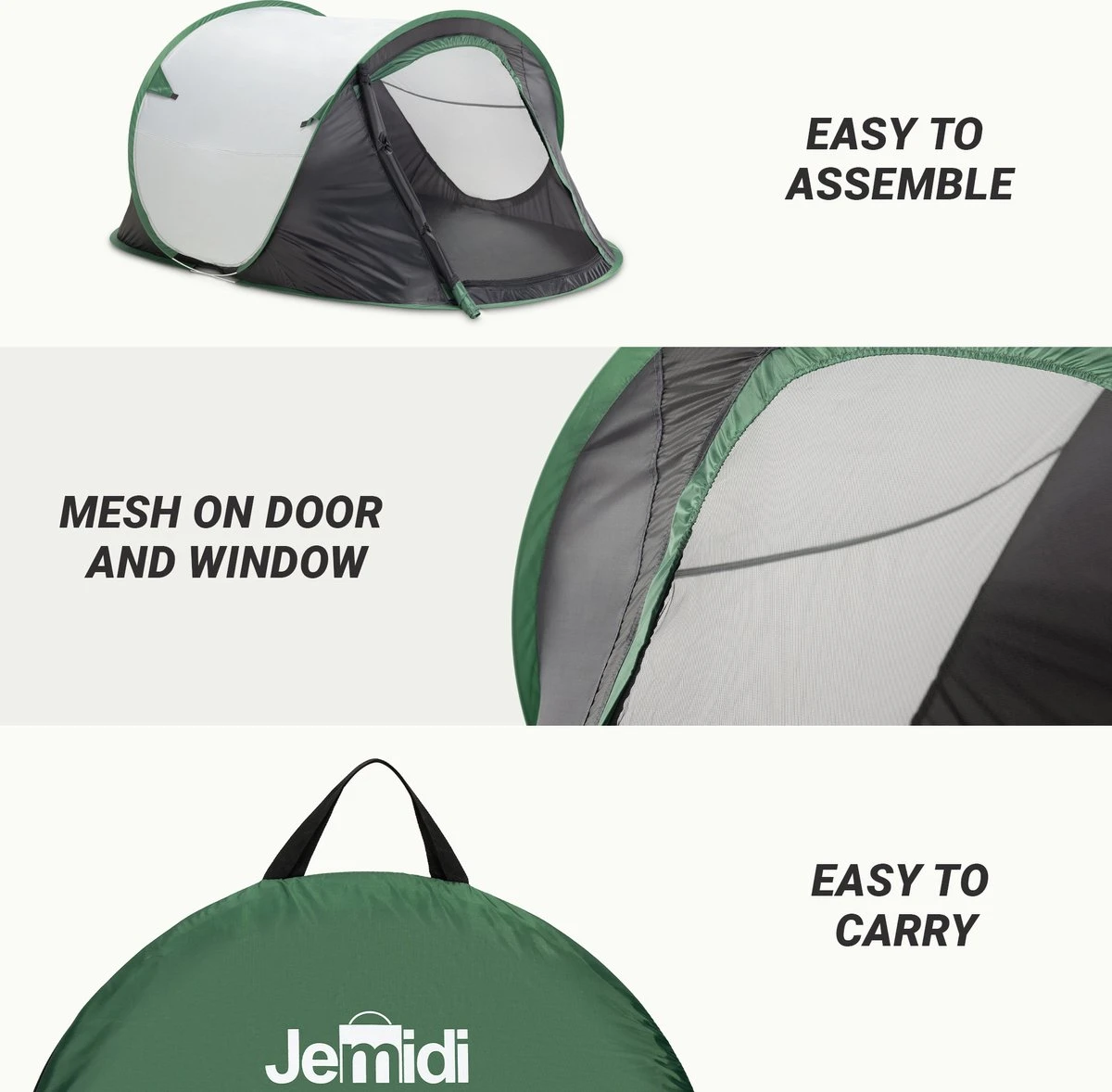 JEMIDI tweepersoons pop-up tent - Opgooitent, werptent voor 2 personen - Ideaal als festivaltent of kampeertent - Verschillende kleuren JEMIDI Tweepersoons Pop-up Tent - Opgooitent, Werptent Voor 2 Personen - Ideaal Als Festivaltent Of Kampeertent - Verschillende Kleuren -Outdoor Kampeeruitrusting Winkel 1200x1178 23