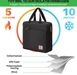 Brisby 4 Laags Geïsoleerde Koeltas - Lunchtas 7 Liter - Zwart 6 Brisby 4 Laags Geïsoleerde Koeltas - Lunchtas 7 Liter - Zwart -Outdoor Kampeeruitrusting Winkel 1200x1178 7
