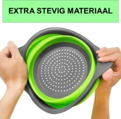 Merkloos Inklapbare Vergiet - Opvouwbaar - Groot - Blauw - Siliconen -Outdoor Kampeeruitrusting Winkel 1200x1179 7