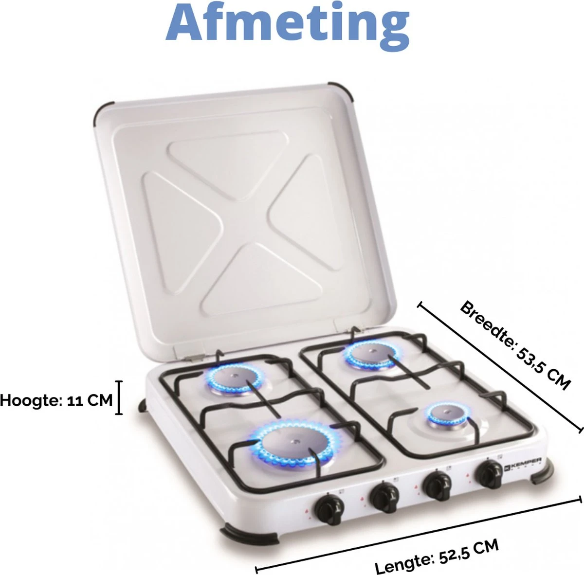 Kemper gas kooktoestel - Campingkooktoestel - set met 4 branders - gas - 4650W Kemper Gas Kooktoestel - Campingkooktoestel - Set Met 4 Branders - Gas - 4650W -Outdoor Kampeeruitrusting Winkel 1200x1182 14