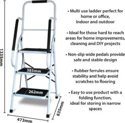 Aidapt Opstapkruk Met Leuning - 3 Treden -Outdoor Kampeeruitrusting Winkel 1200x1182 17