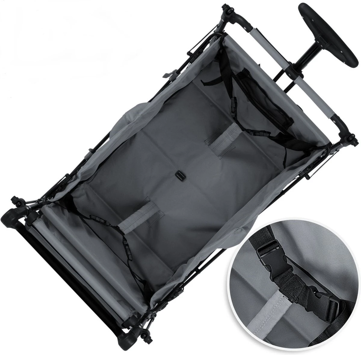 Rijoka Luxe Opvouwbare Bolderkar/Bolderwagen | Met Dakje en Draagtas | Grijs Rijoka Luxe Opvouwbare Bolderkar/Bolderwagen | Met Dakje En Draagtas | Grijs -Outdoor Kampeeruitrusting Winkel 1200x1182 7