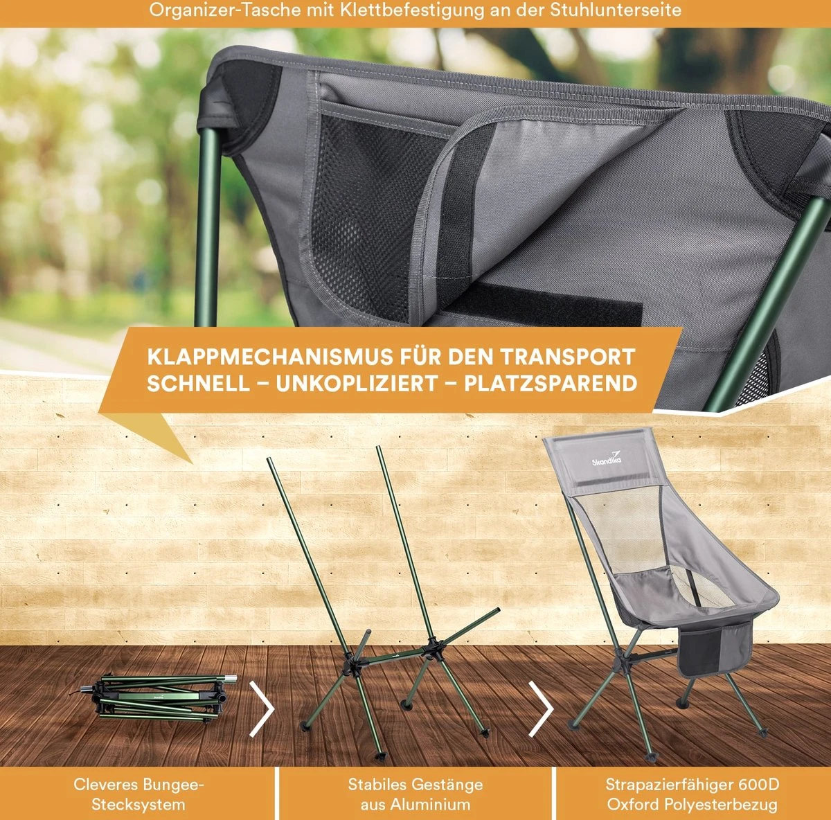 Skandika Campingstoel Compact SET – Campingstoelen – Campingstoel tot 150 kg belastbaar - Kampeerstoel, Visstoel, kleine pakmaat, opvouwbaar, stabiel, licht, comfortabel gepolsterd – Draagtas meegeleverd – Vouwstoel – Kampeermeubelen – grijs Skandika Campingstoel Compact SET – Campingstoelen – Campingstoel Tot 150 Kg Belastbaar - Kampeerstoel, Visstoel, Kleine Pakmaat, Opvouwbaar, Stabiel, Licht, Comfortabel Gepolsterd – Draagtas Meegeleverd – Vouwstoel – Kampeermeubelen – Grijs -Outdoor Kampeeruitrusting Winkel